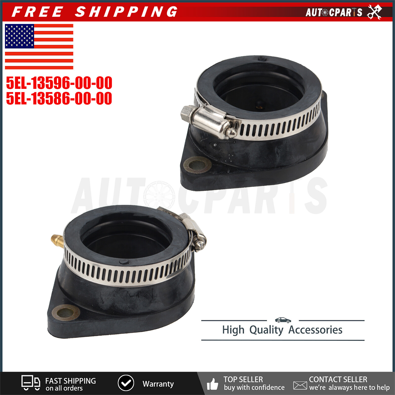 Carburetor Intake Manifold Boots Fit for Yamaha XVS1100 VStar