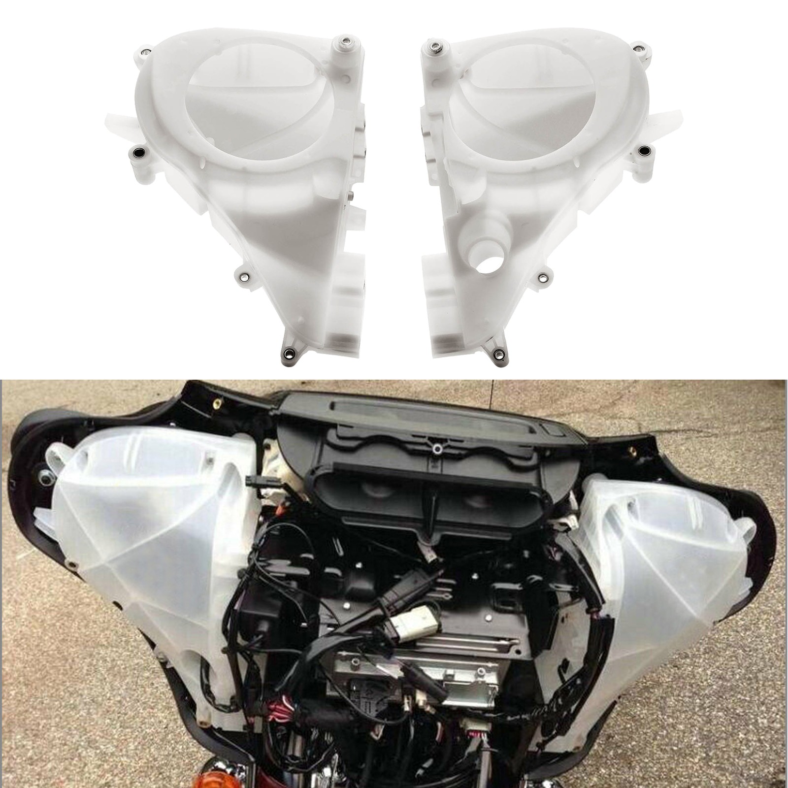 Inner Fairing Speaker Enclosure Cover Fits For Harley Touring FLHT FLHX 2014-23