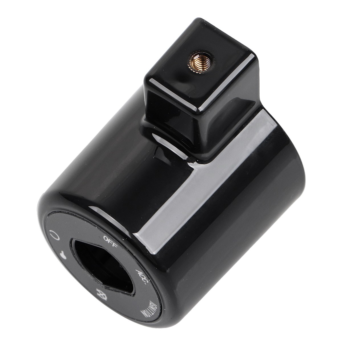 Gloss Black ABS Ignition Switch Cover For Harley Iron 883 Sportster 1200 XR1200X