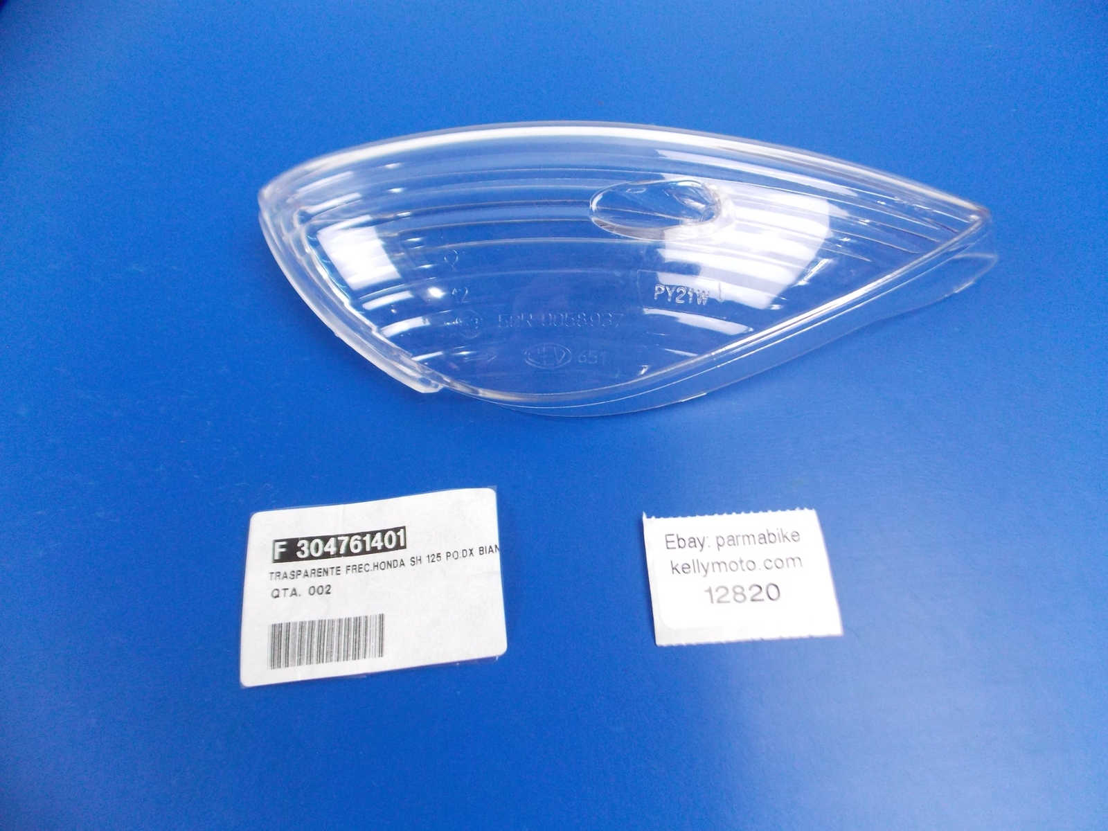 NOS OEM C.E.V HONDA 2001-2004 SH 125 REAR RIGHT INDICATOR LENS CLEAR F304761401