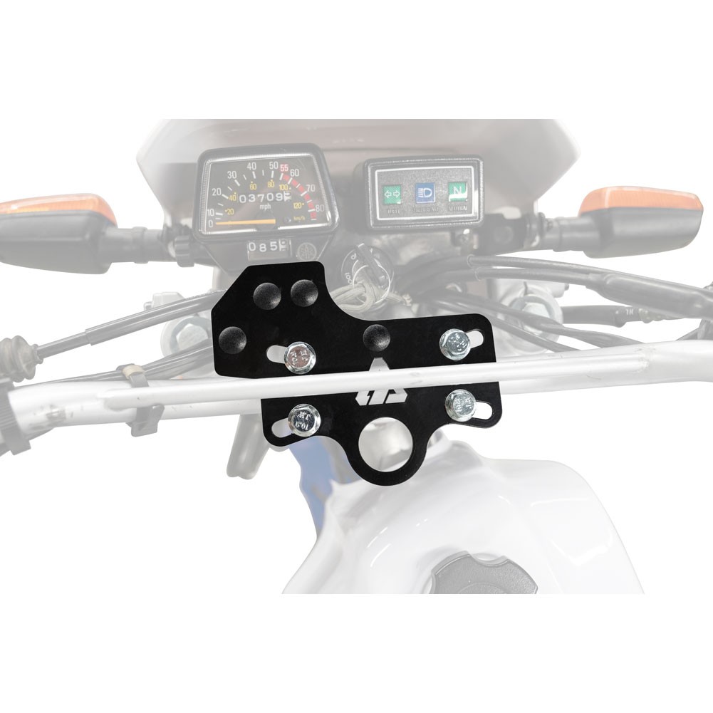 Tusk Accessory Dash Panel Black Powder Coated For Yamaha TW200 Trailway 1987-89
