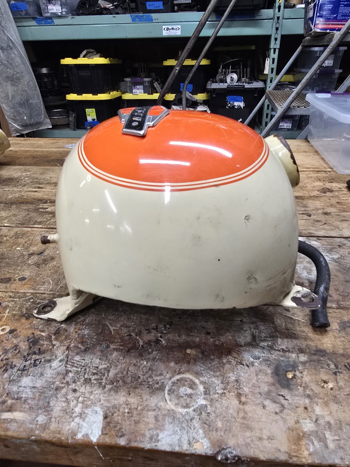 67- 74 Harley Shovelhead 3.5 Gallon Tanks With Panhead Badge’s FX FL FLH OEM