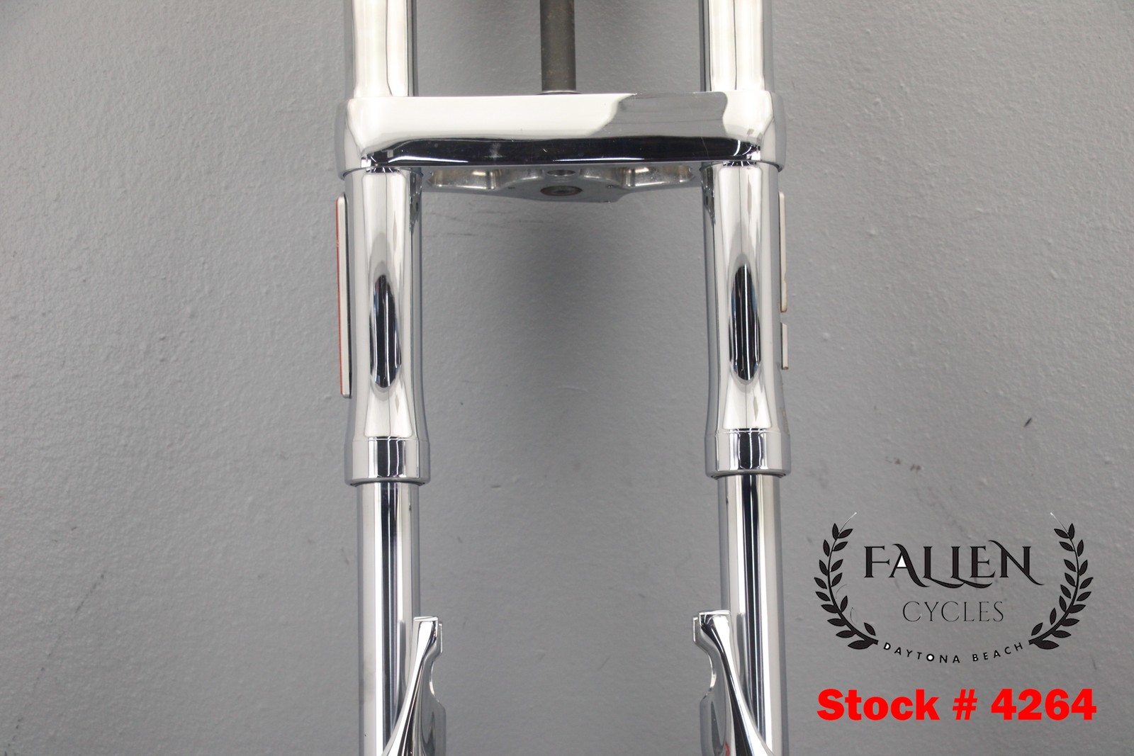 2008 Harley Dyna CVO 43mm Front Fork Suspension Leg Kit INVERTED CHROME #4264