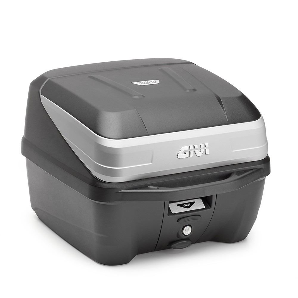 Givi B32N Bold Top Case Black/Silver 32 Liter / Monolock w/Universal Mount