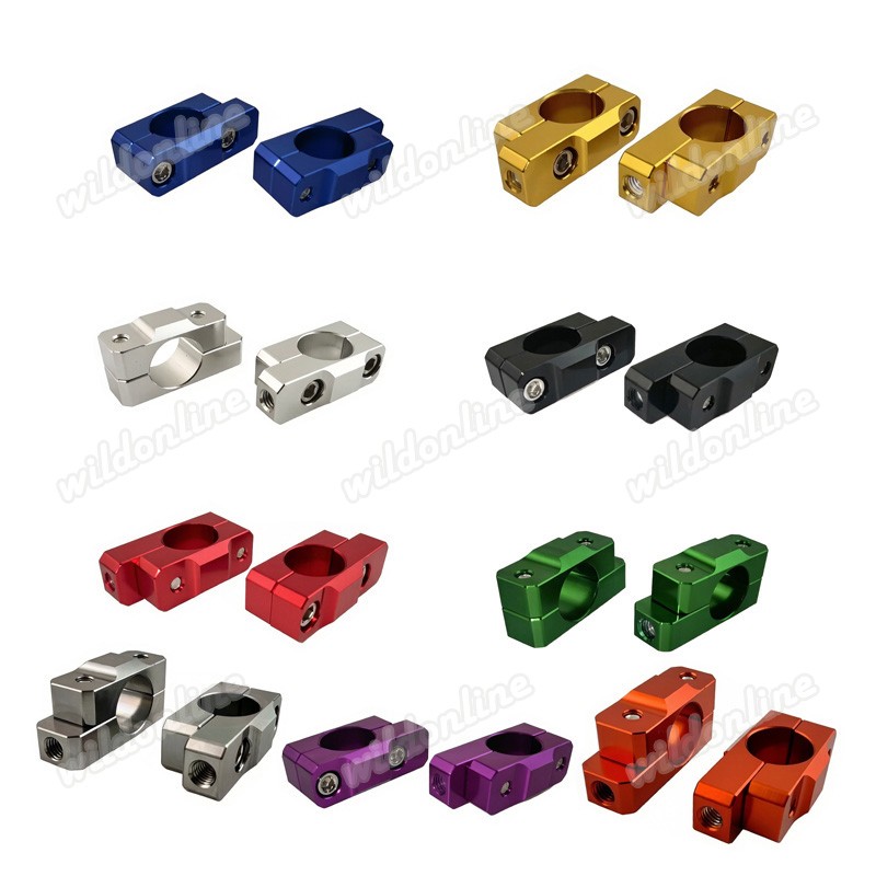 8mm Billet Mirror Bracket Mount Holder Fits Kinds of 7/8″ Handlebar Motorcycles