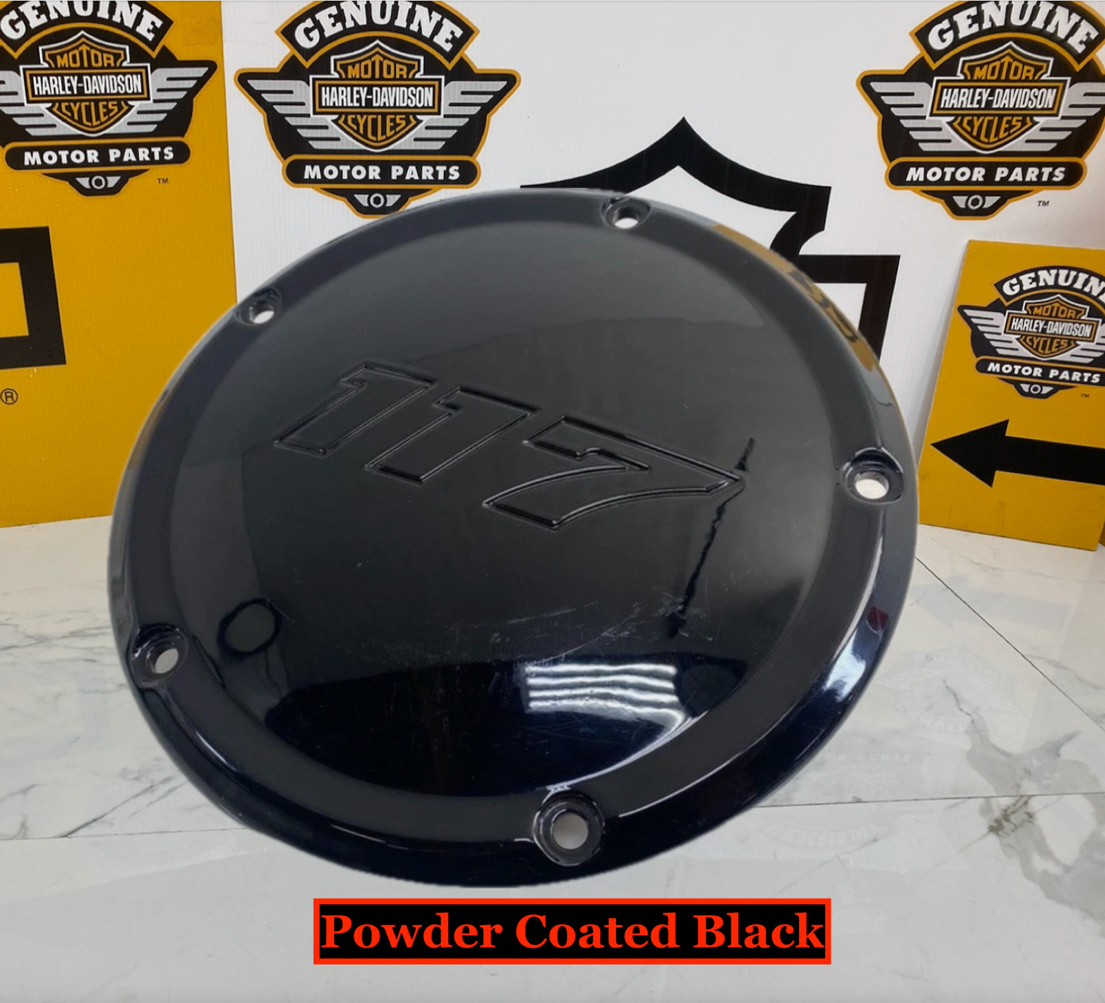 OEM Genuine Harley 16-27 M8 Touring 5-Bolt Derby Cover Primary Gloss Black 117ci