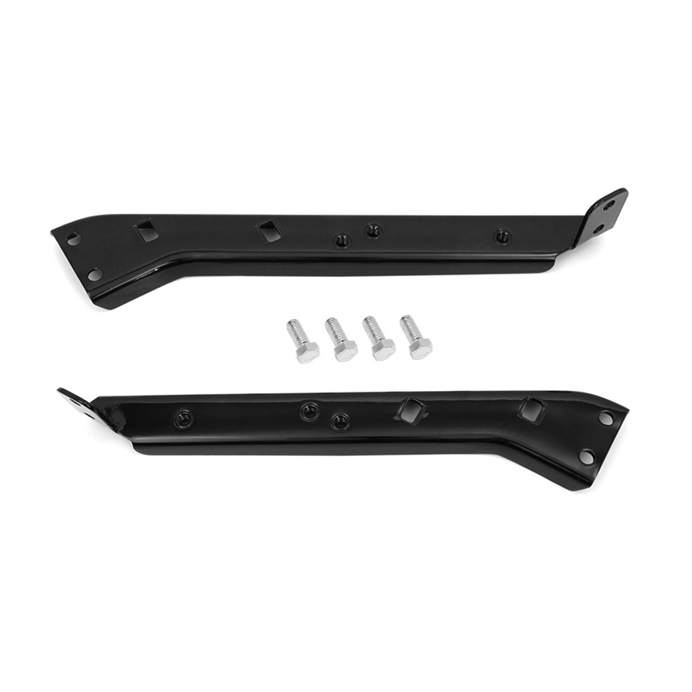 2x Black Saddlebag Rail Support Brackets for Harley Touring FLT FLHT 1985-2008