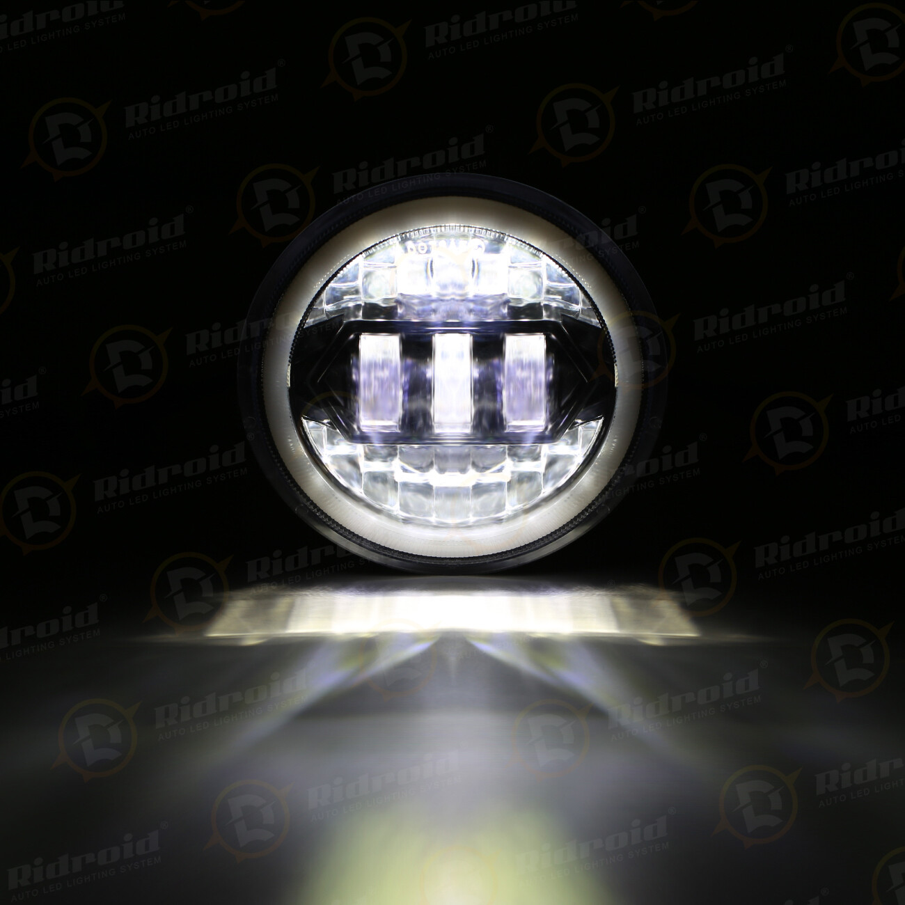 5-3/4″ 5.75 in LED Headlight Projector Halo for Yamaha V-Star XVS 650 950 1100