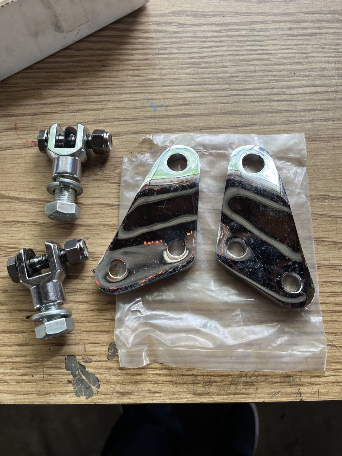 Harley-Davidson Aftermarket Passenger Footpeg Mounts W Clevis 77-84 FL & 77-86FX