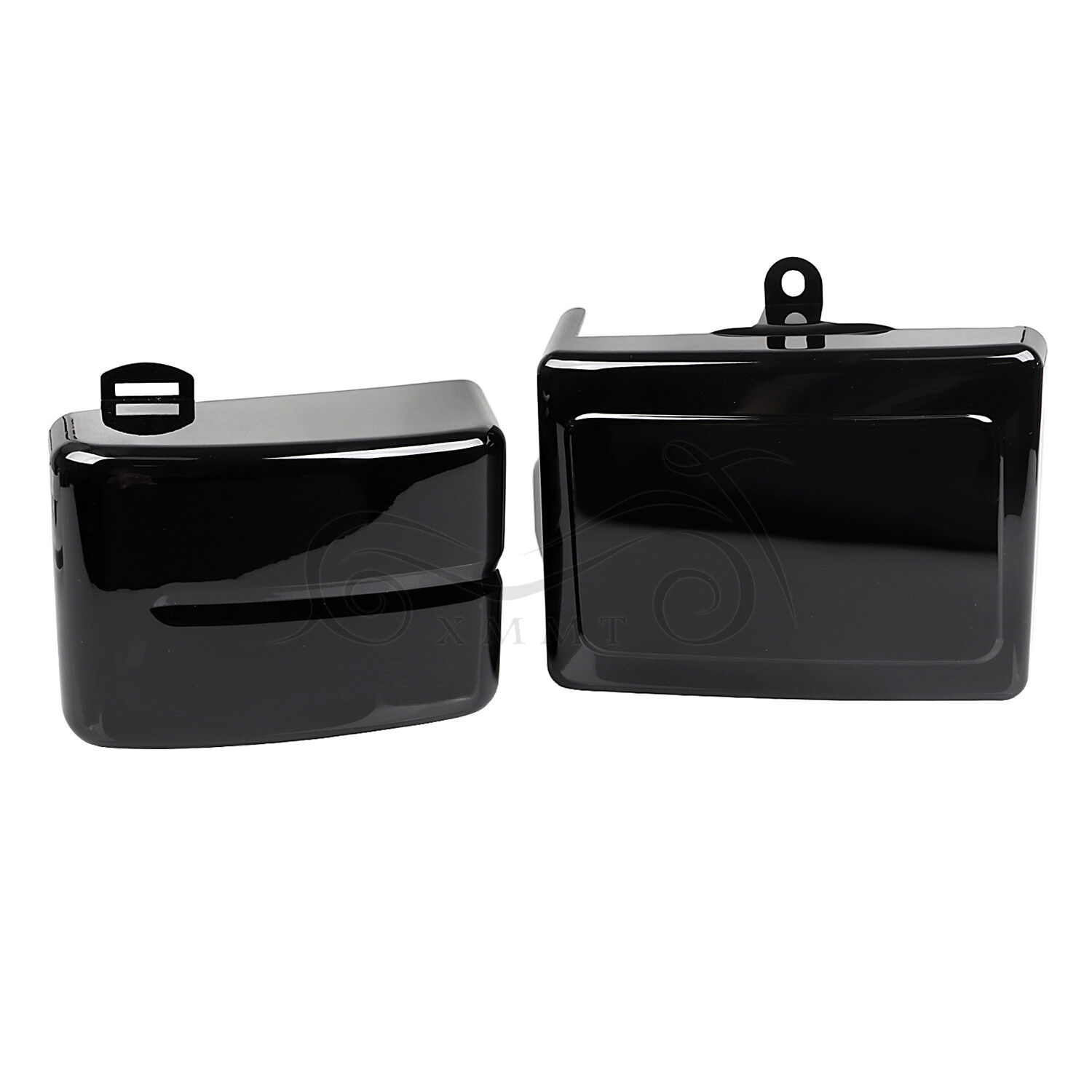 Black Battery Side Cover For Harley Dyna Street Bob FXDB Super Glide Custom FXDC