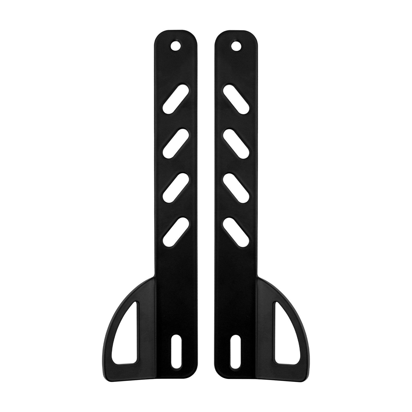 Front Fork Tie Down Brackets Black For Harley Softail Deluxe Slim Fat Bob 00-24