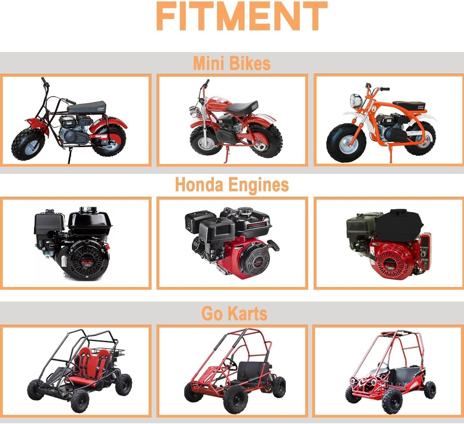 Durable Alloy Steel Fuel Tank for Coleman Mini Bikes and Go-Karts – 5.24′ Height