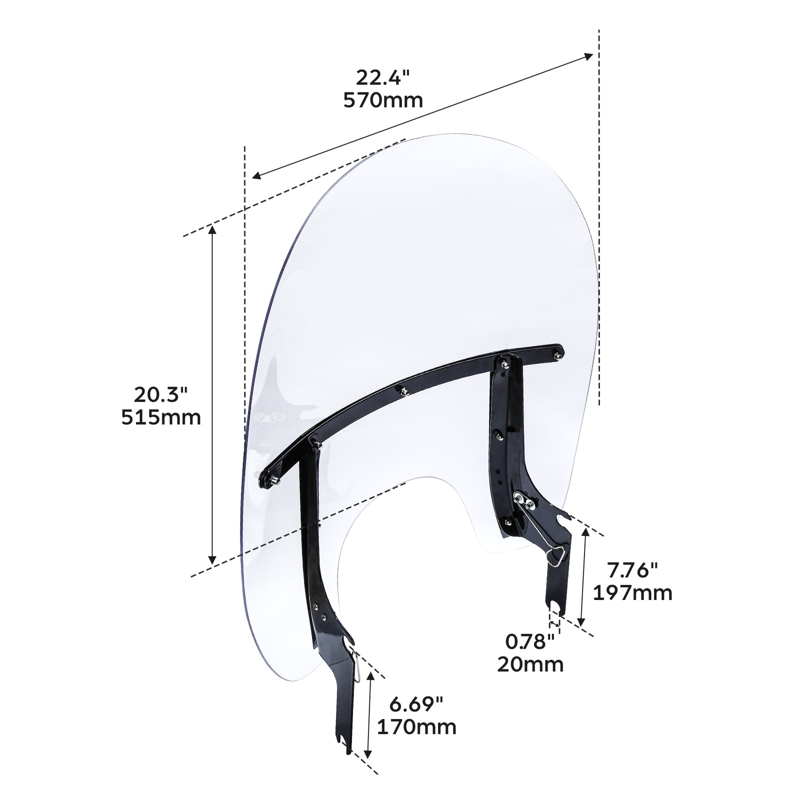 Clear Windscreen Windshield Fit For Harley Road King Special FLHR 1994-2024 2023