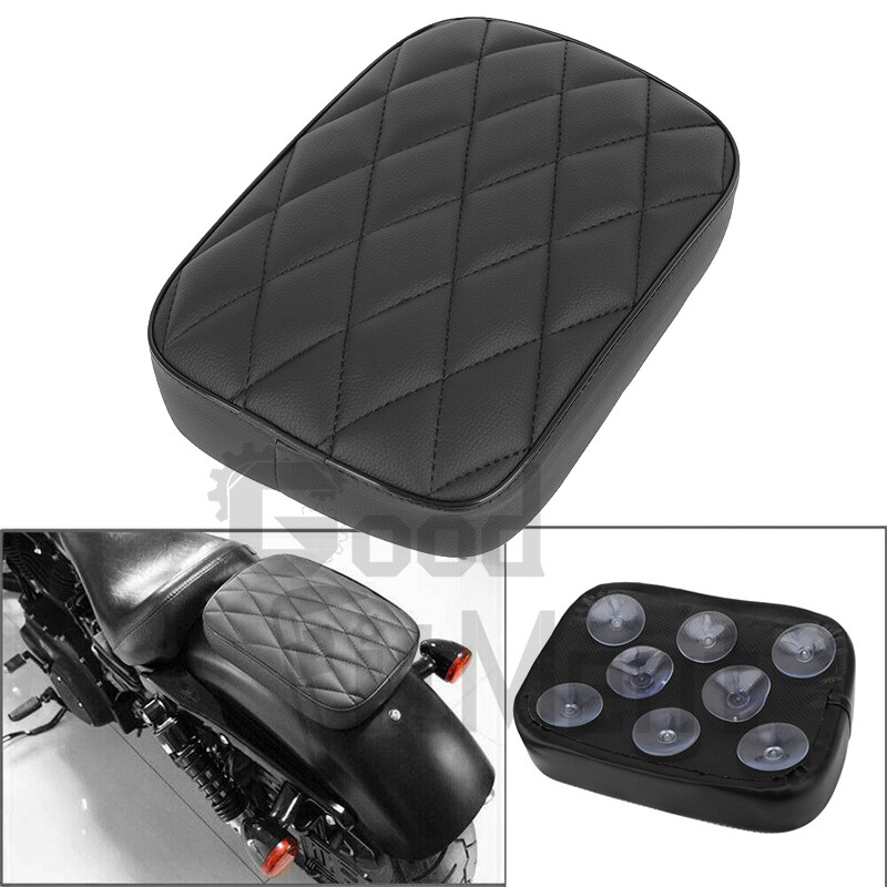 For Big Dog Chopper Rectangular Pillion Passenger Pad Seat w/ 8 Suction Cup Pad