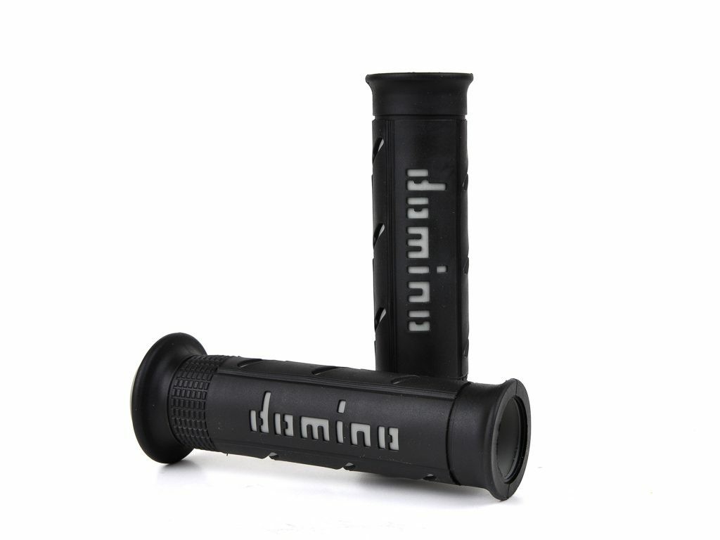 Domino Racing XM2 Dual Compound Grips Black Grey Pair Universal