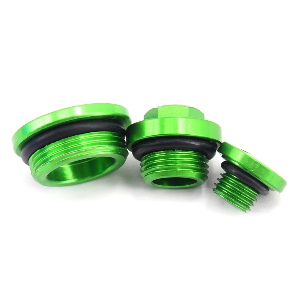 KKE 32MM Engine Plugs Kit Covers Fit Kawasaki KX250F 2004-2010 RMZ250 2004-2006