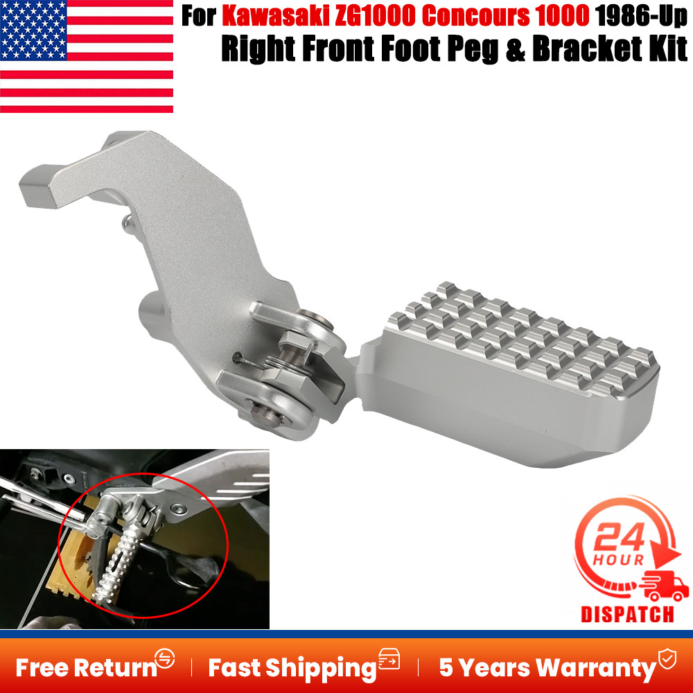 Right Front Foot Peg &Bracket For Kawasaki ZG1000 Concours 34003-1260 34028-1199