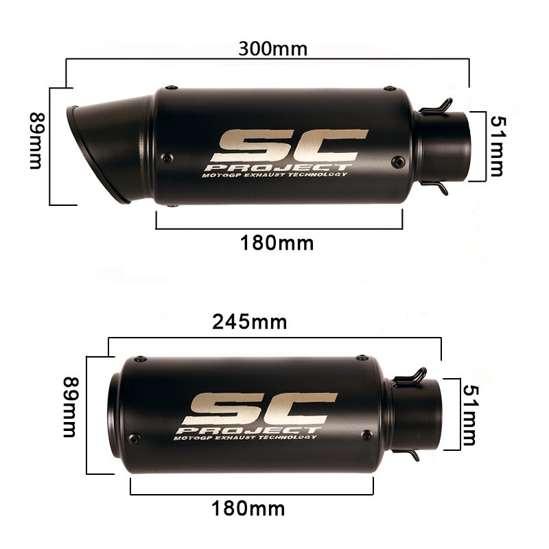 For Yamaha YZF R6 1998-2005 Exhaust Mid Pipe Black Muffler Tips Slip on System