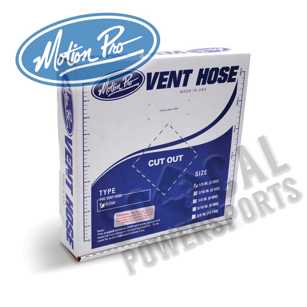 Motion Pro Clear PVC Vent Line 1/8 ID x 25 FT (12-0000)