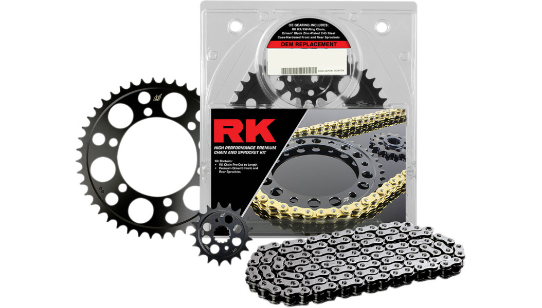 RK DRIVEN STOCK Replacement Chain and Sprocket Kit YAMAHA FZ07 2014 – 2019 MT07