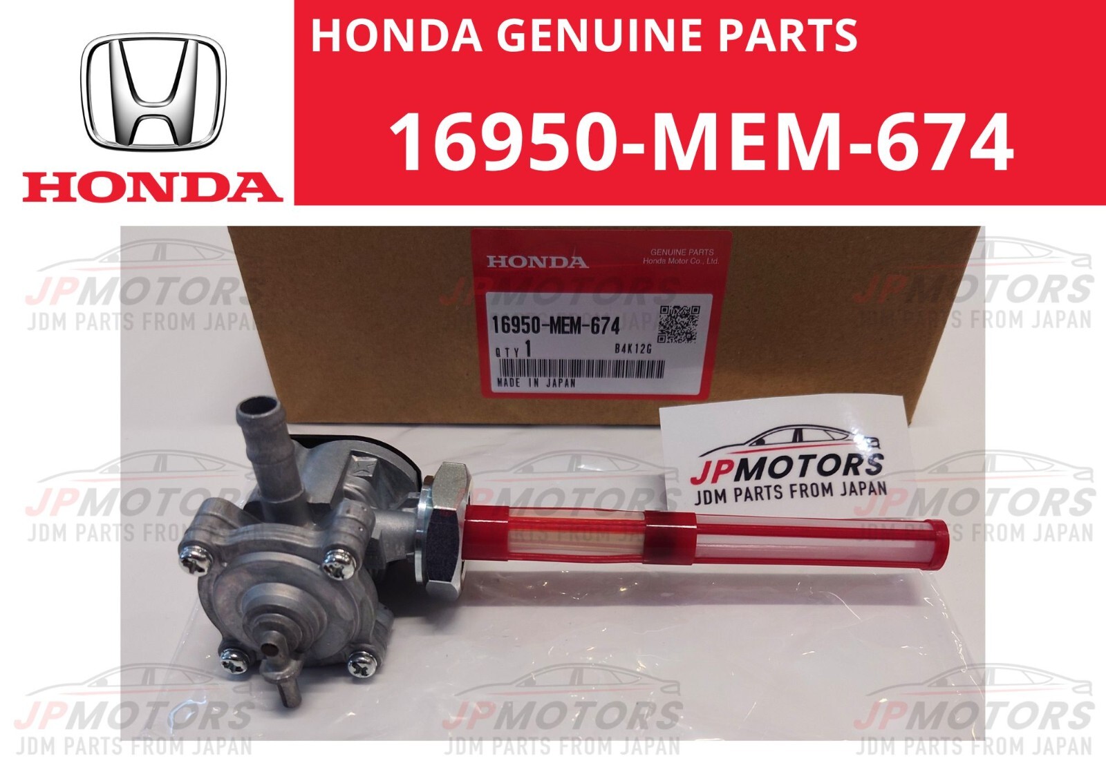 HONDA Genuine Fuel Valve Petcock On Off Switch 16950-MEM-674 VTX1300C/R/S/T New