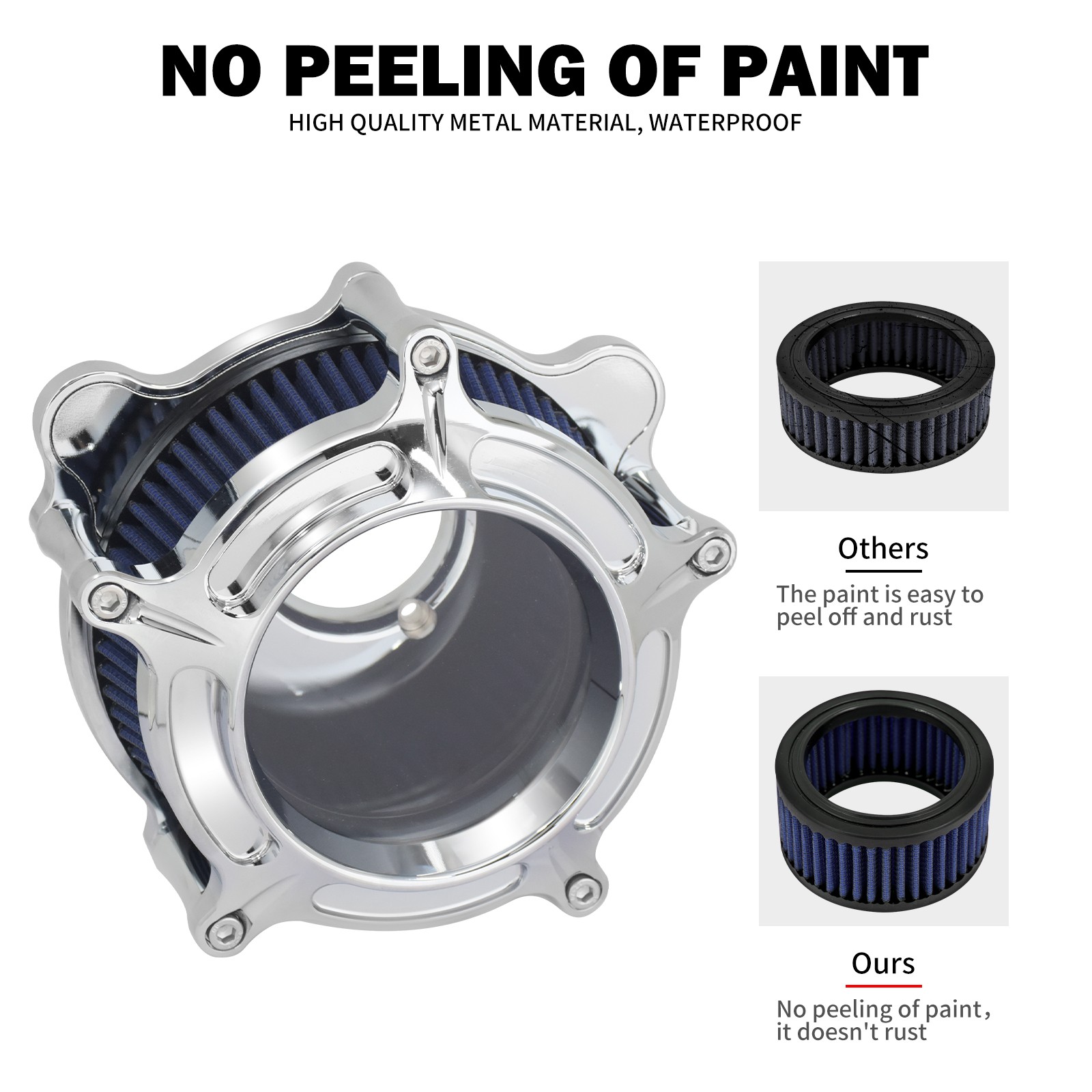 Clear Air Cleaner Intake Filter Fit For Harley Dyna Wide Glide Softail Fat Boy