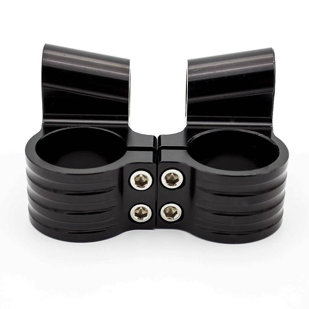 Adjustable 37mm-46mm 50mm CNC Handlebars Heads Mounts Clip On Fork Cafe Racer