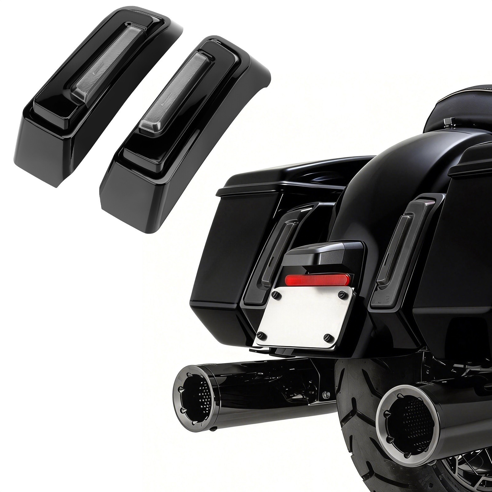 LED Saddlebag Rear Fender Taillight For Harley CVO Road Street Glide ST 23-2026