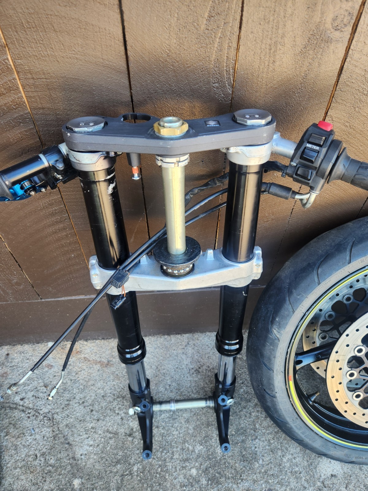 11-24 SUZUKI GSXR 600 750 FRONT END FORKS RIM CLIP ON CONTROL (NEW FORK SEALS)