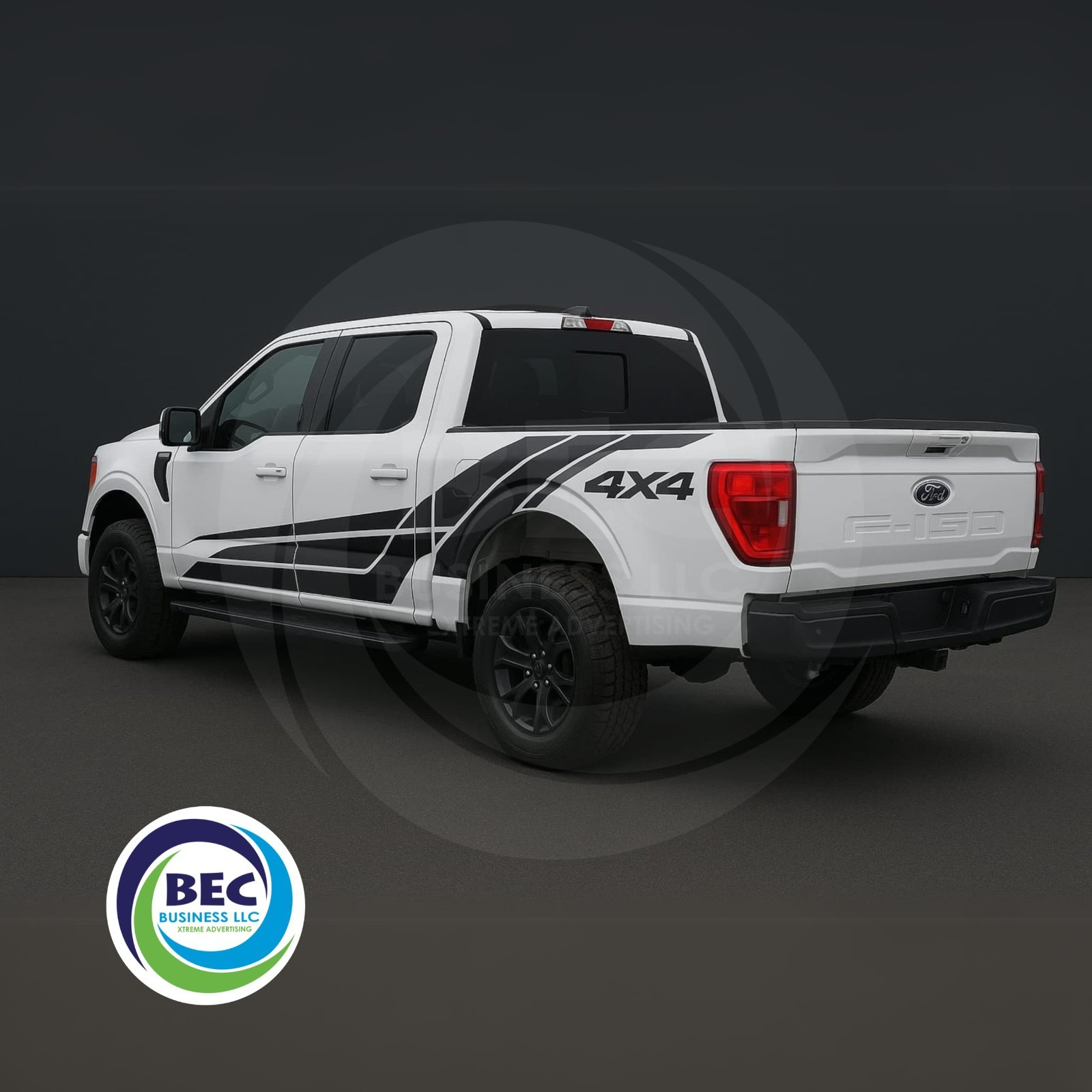 Side door Vinyl Decal Stripes Sticker for 4×4 Wrap Truck