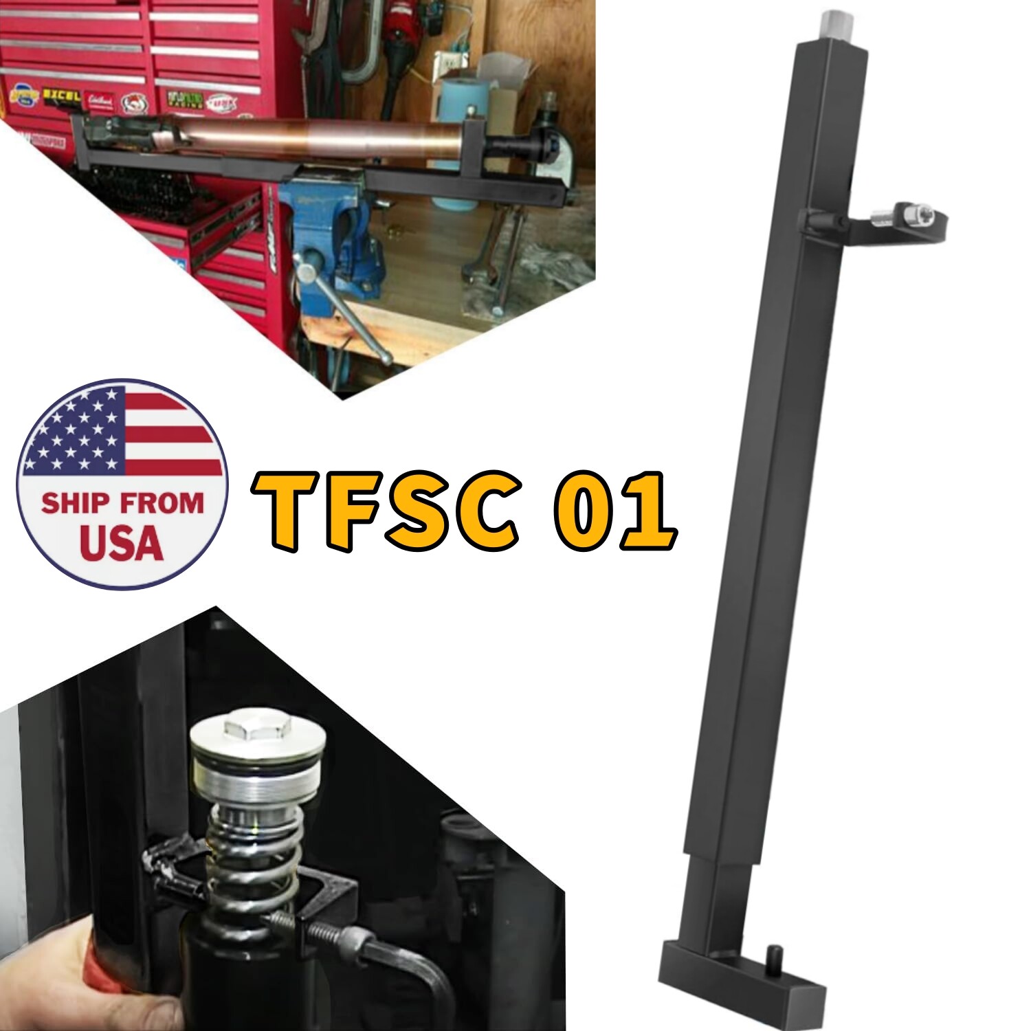 TFSC 01 Fork Spring Compressor Tool For Most Current Sports Bikes & Road Racers