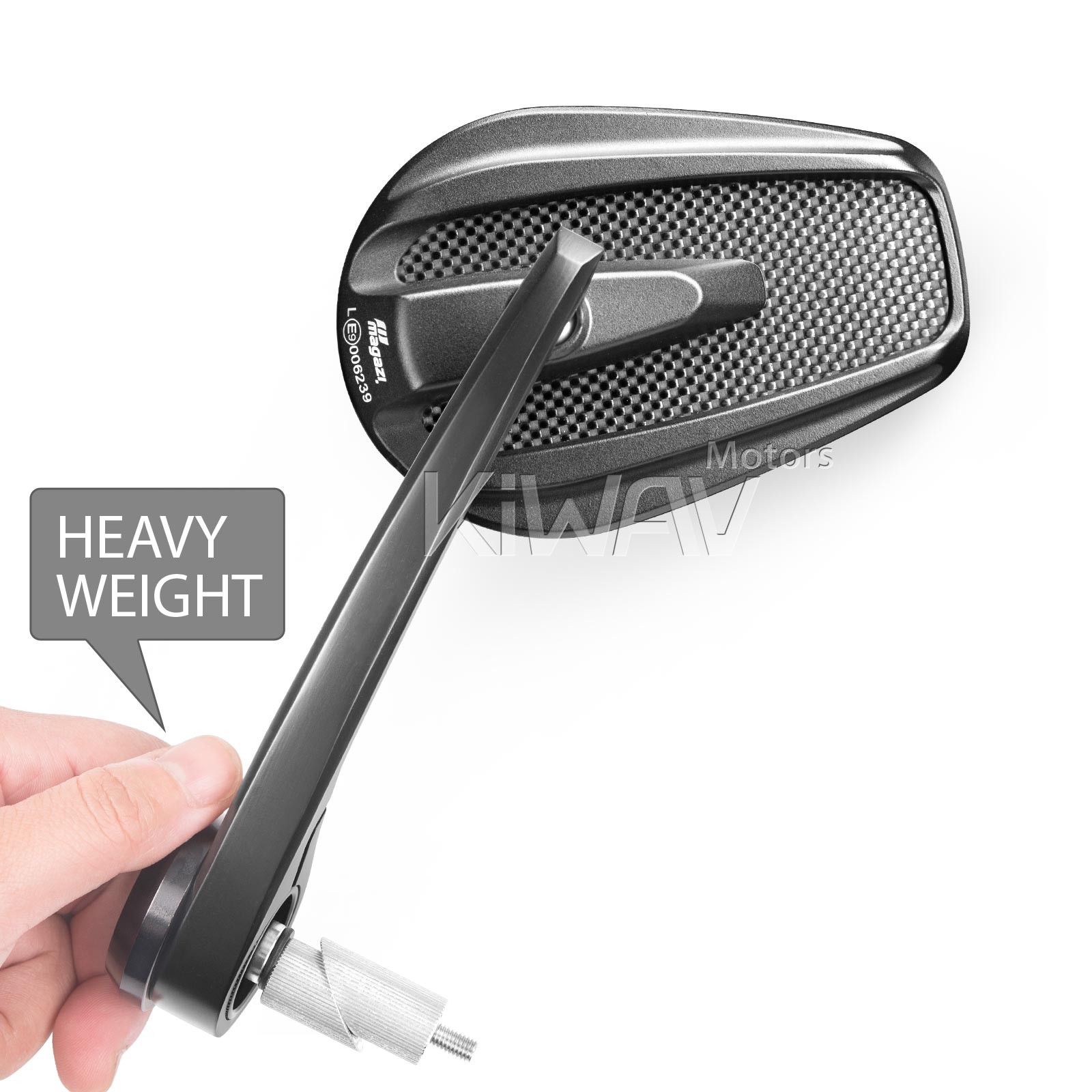 Heavy bar end mirrors MAMBA tapered carbon fiber glossy for HD 02-17 VRSC V-Rod