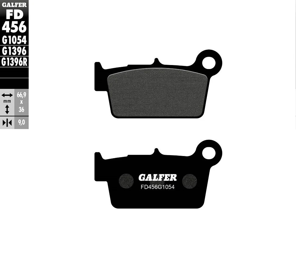 GALFER BRAKE PAD SEMI METALLIC BETA, RIEJU FD456G1054