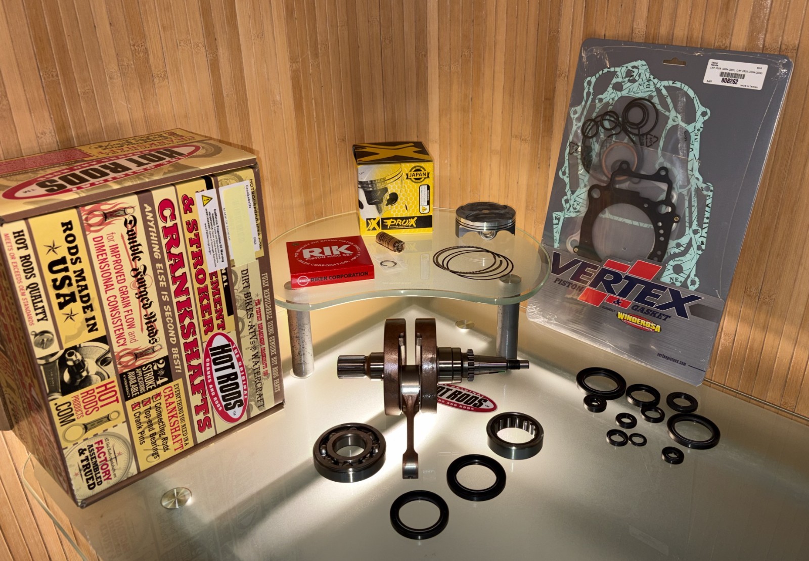 2004-2005 HONDA CRF250R CRF 250R ENGINE REBUILD KIT / CRANKSHAFT+PISTON+GASKETS