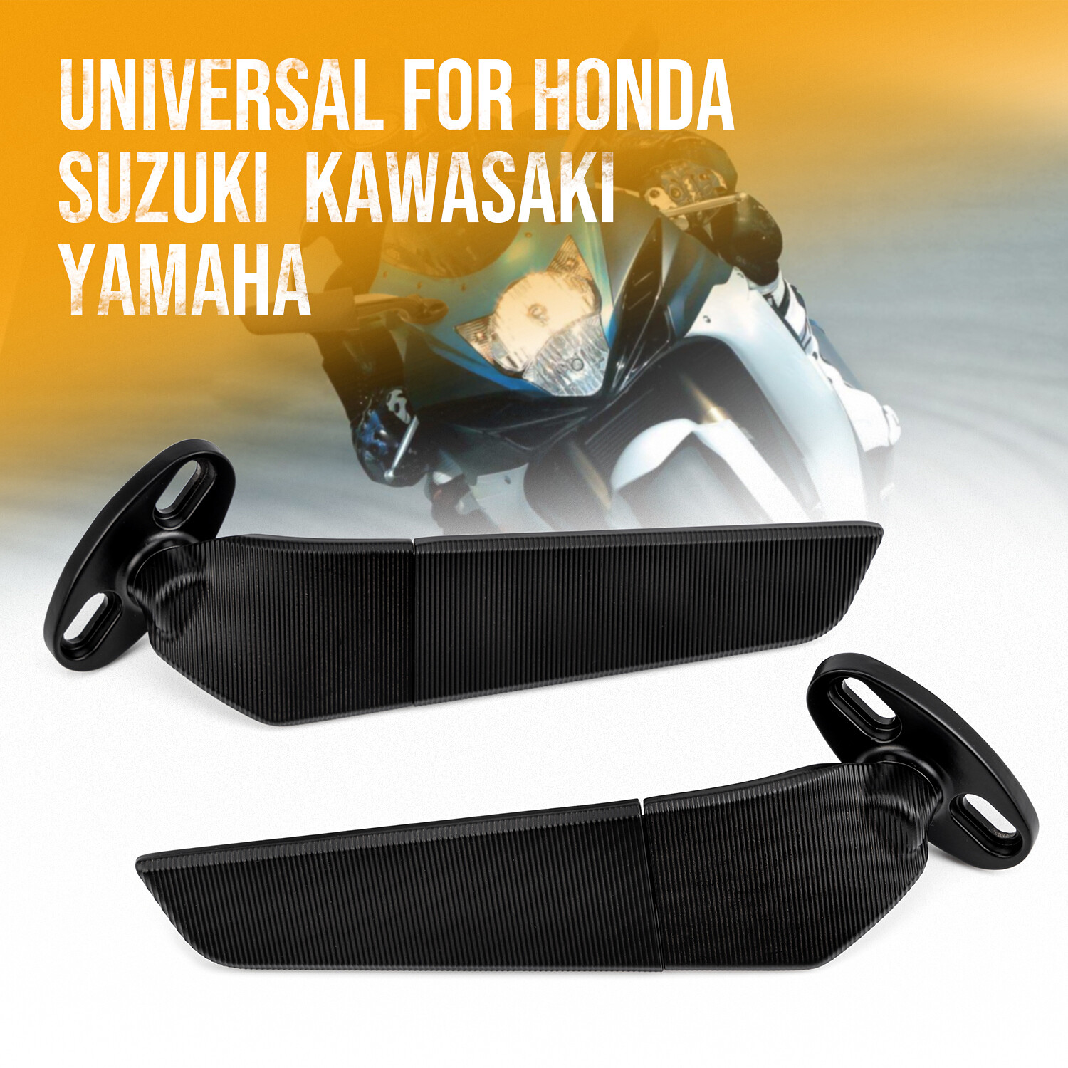 Fit for Suzuki GSXR600 GSXR750 GSXR1000 Rearview Side Mirrors Adjustable Mirrors