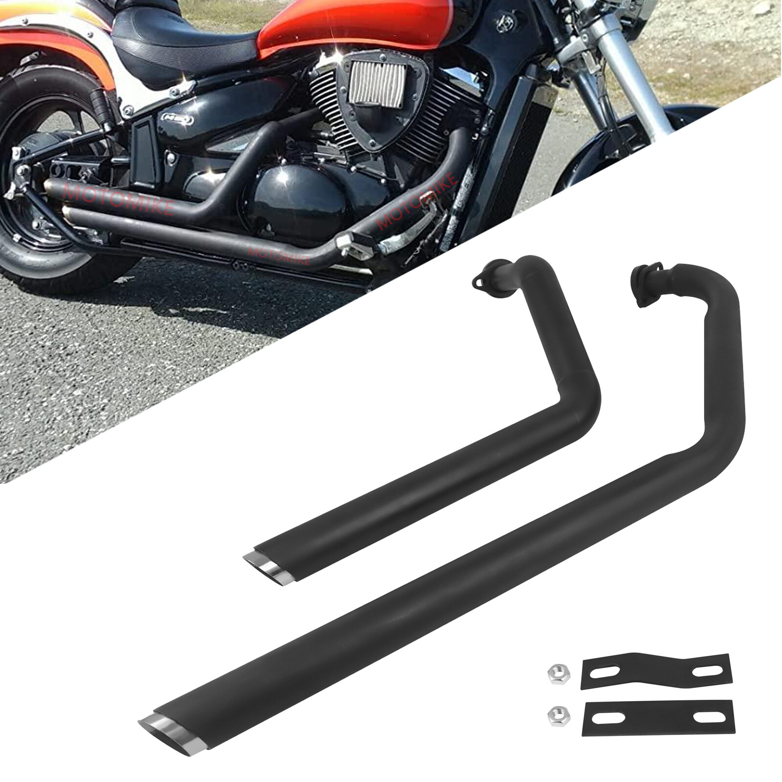 Exhaust Pipes System Silencer For Suzuki Boulevard M50 C50/T VL800 Volusia