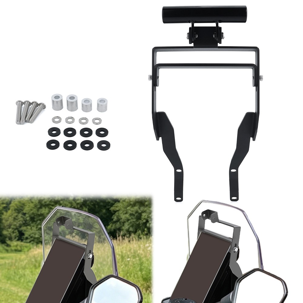 Adjustable Phone Holder Bracket Black Fit For Kove 800X all models 2024-2026