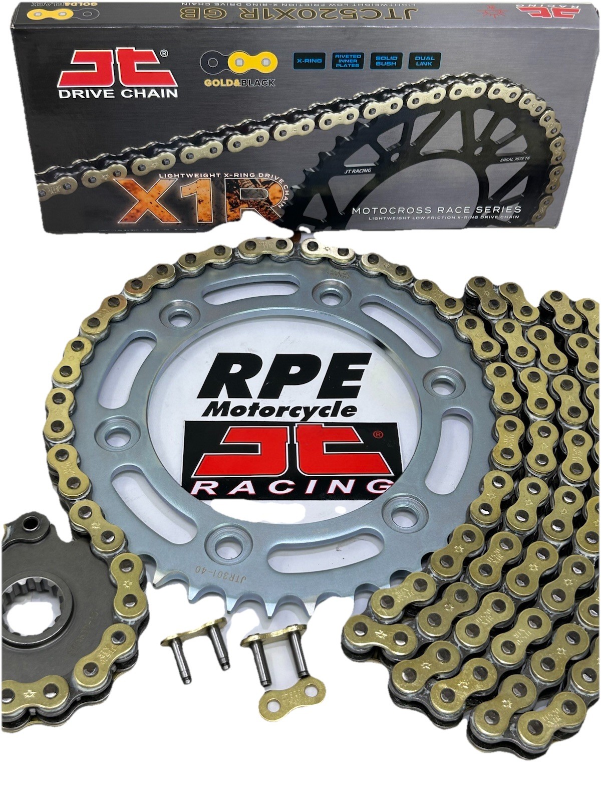 2013-2021 Honda CRF250L Premium JT X-Ring Gold Chain and Sprockets Kit