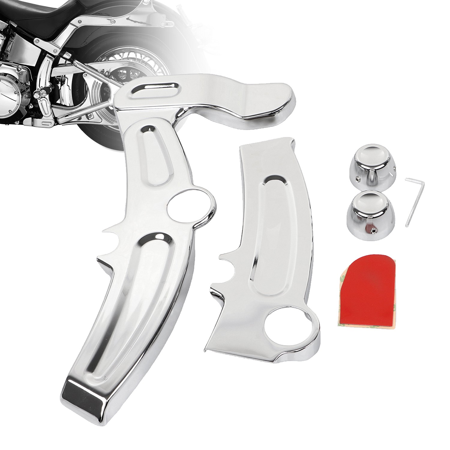 Chrome Frame Covers Boomerang Cover For Harley Breakout CVO FXSBSE FXSB Softail