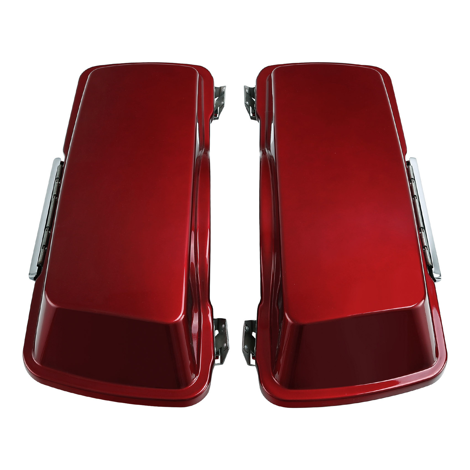 Left & Right Hard Saddlebags Red Fit For Harley Touring Road Glide 94-13