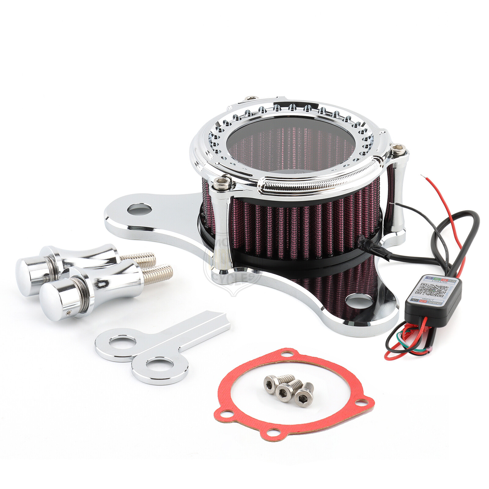 LED Air Cleaner Intake Filter For Harley Dyna Electra Street Glide Road King