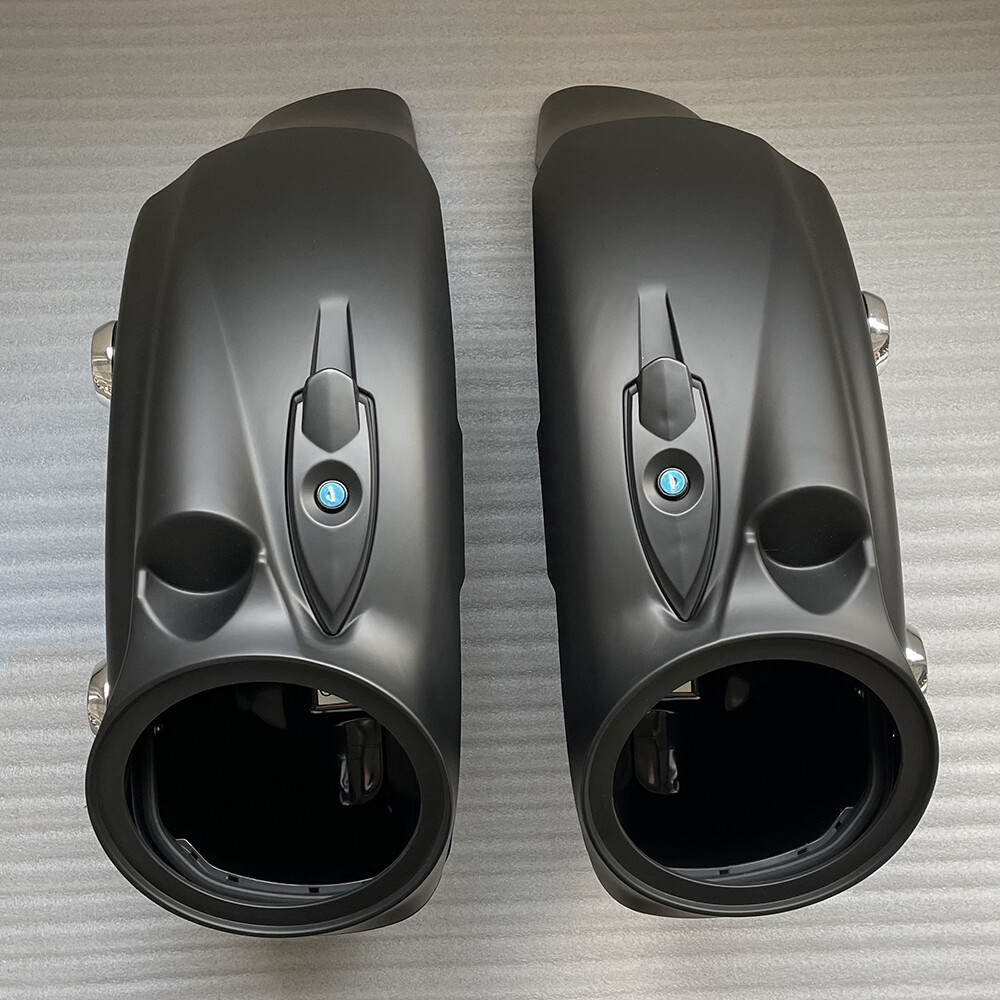 8″ Saddlebag Speaker Lids for 2014-2018 INDIAN Chieftan Roadmaster Matte Black