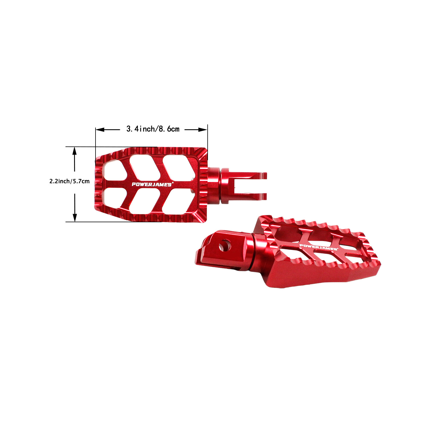 Red Rider Foot Pegs Footrest for Harley Softail Standard Street Bob Low Rider S
