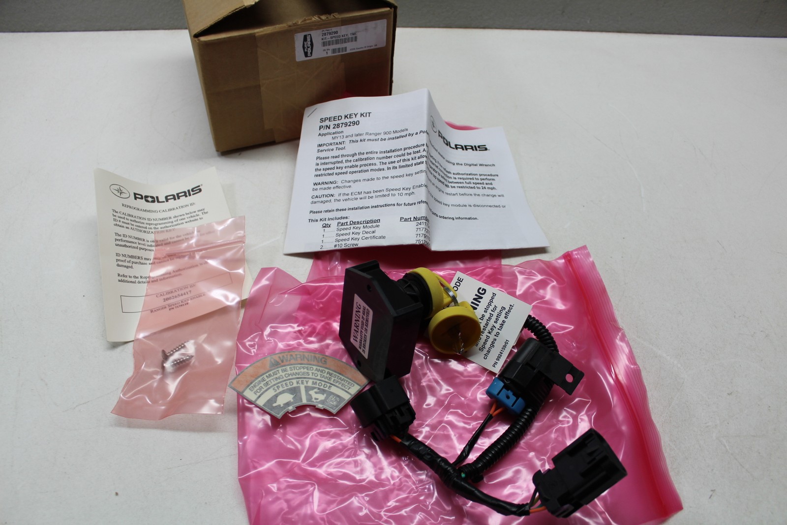 NEW Genuine 2013 Polaris Ranger 900 XP Speedkey Kit OEM # 2879290