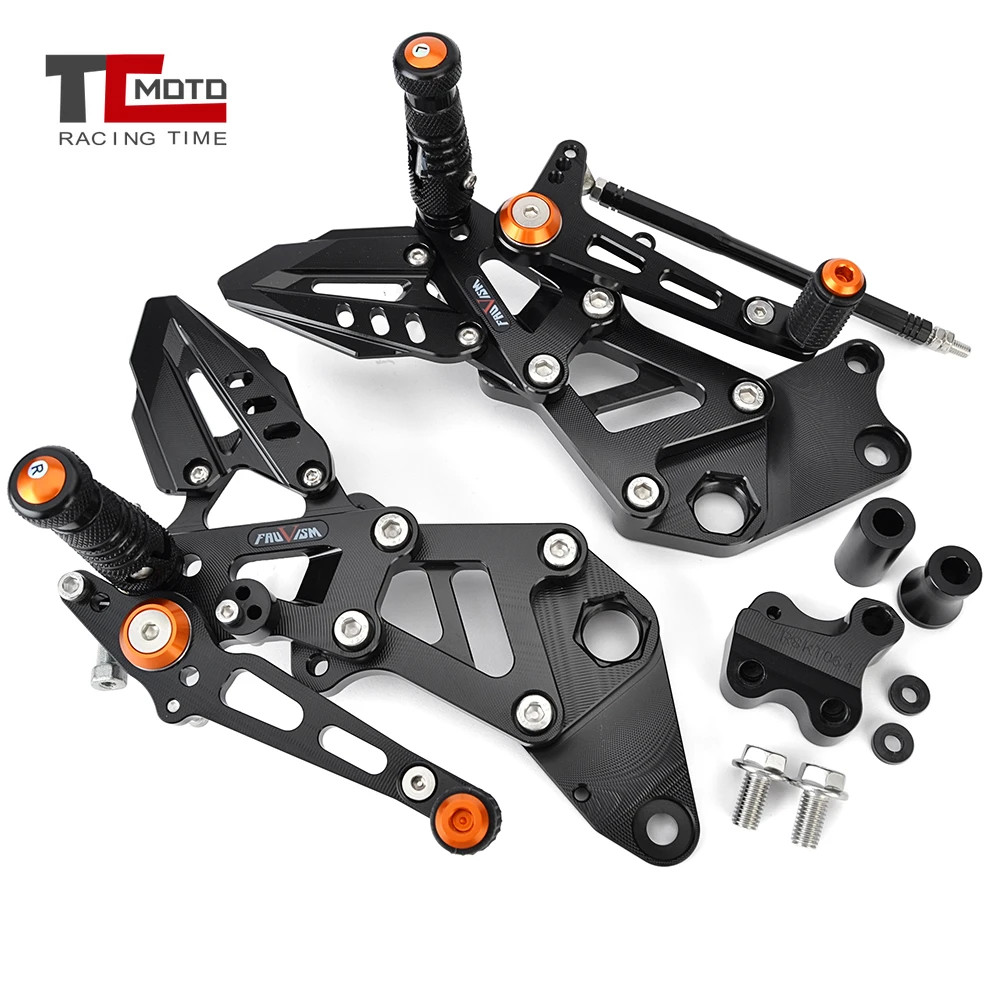 For K-TM RC390 200 125 2022-2024 Adjustable Rearset Footrests Foot Pegs Pedal