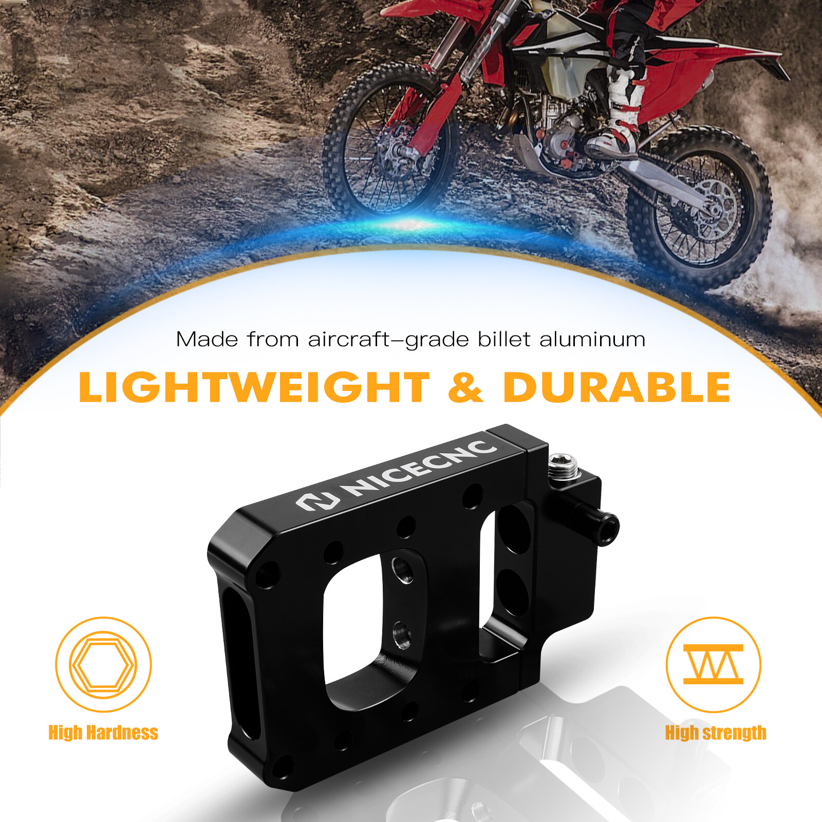NICECNC TPI Injector Relocation Block For KTM 250 300 XC-W EXC TPi 2019-2023