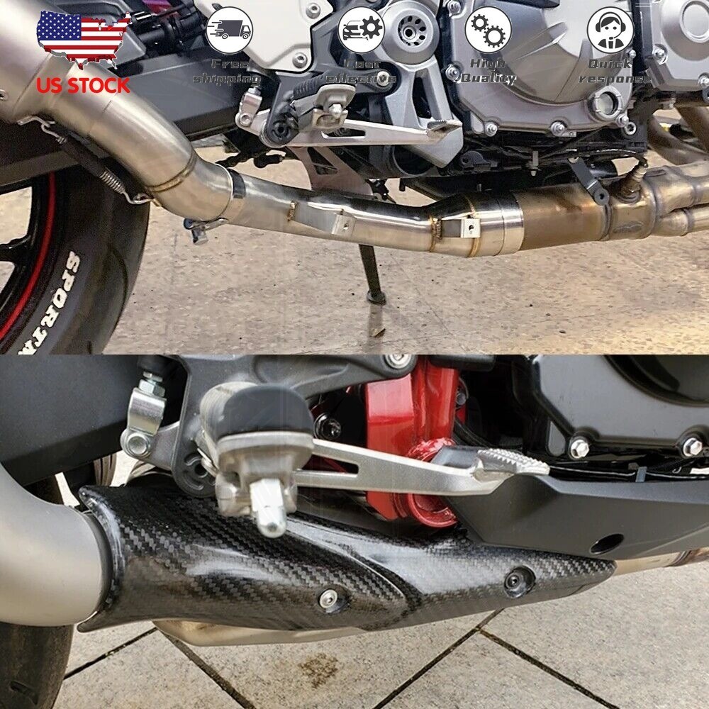 For Kawasaki Z900 2017-2026 Z 900 Low Position Exhaust System Muffler Link Pipe