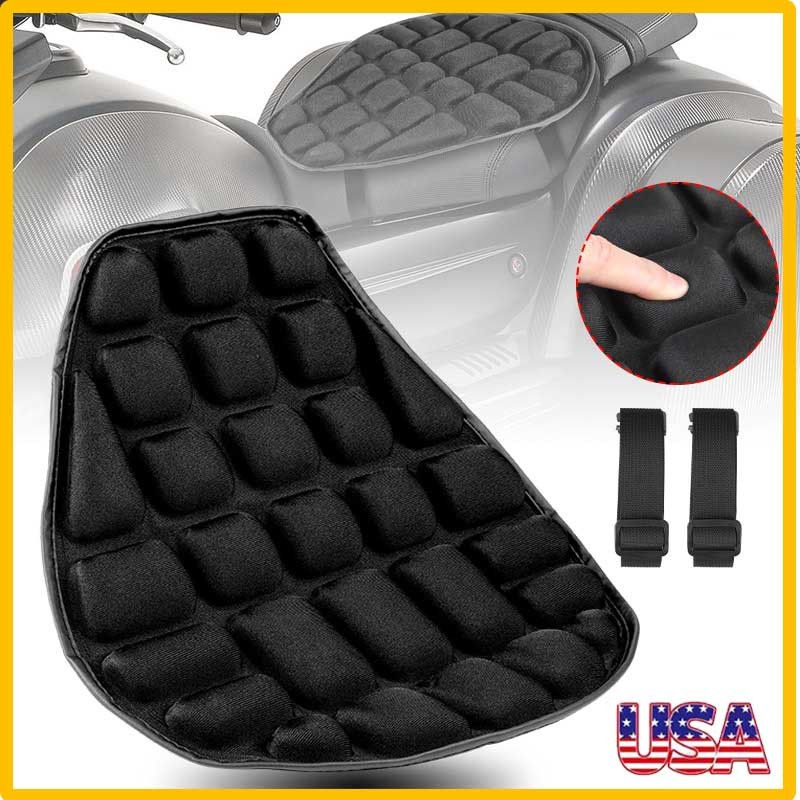 Motorcycle Seat Cushion Comfort Gel Seat Cover Universal Pressure Relief Air Pad