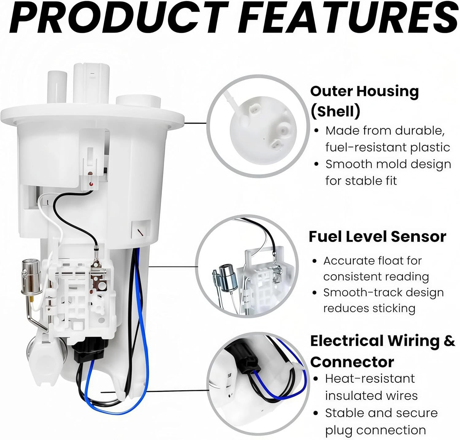 Fuel Pump Assembly For Yamaha YZF-R6 2003-2005 YZF-R1 2002-2006 19B-24486-01-00