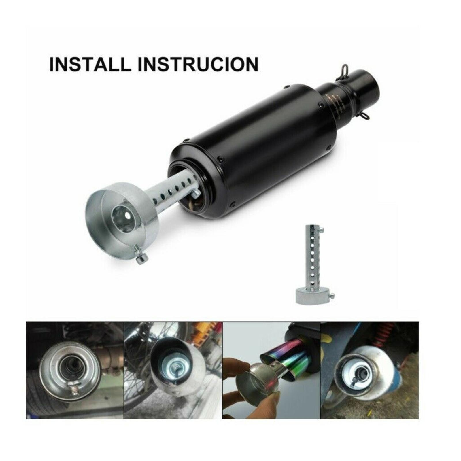 3″ Universal Muffler Silencer Exhaust Baffle Fits 41-43mm Exhaust Pipes E
